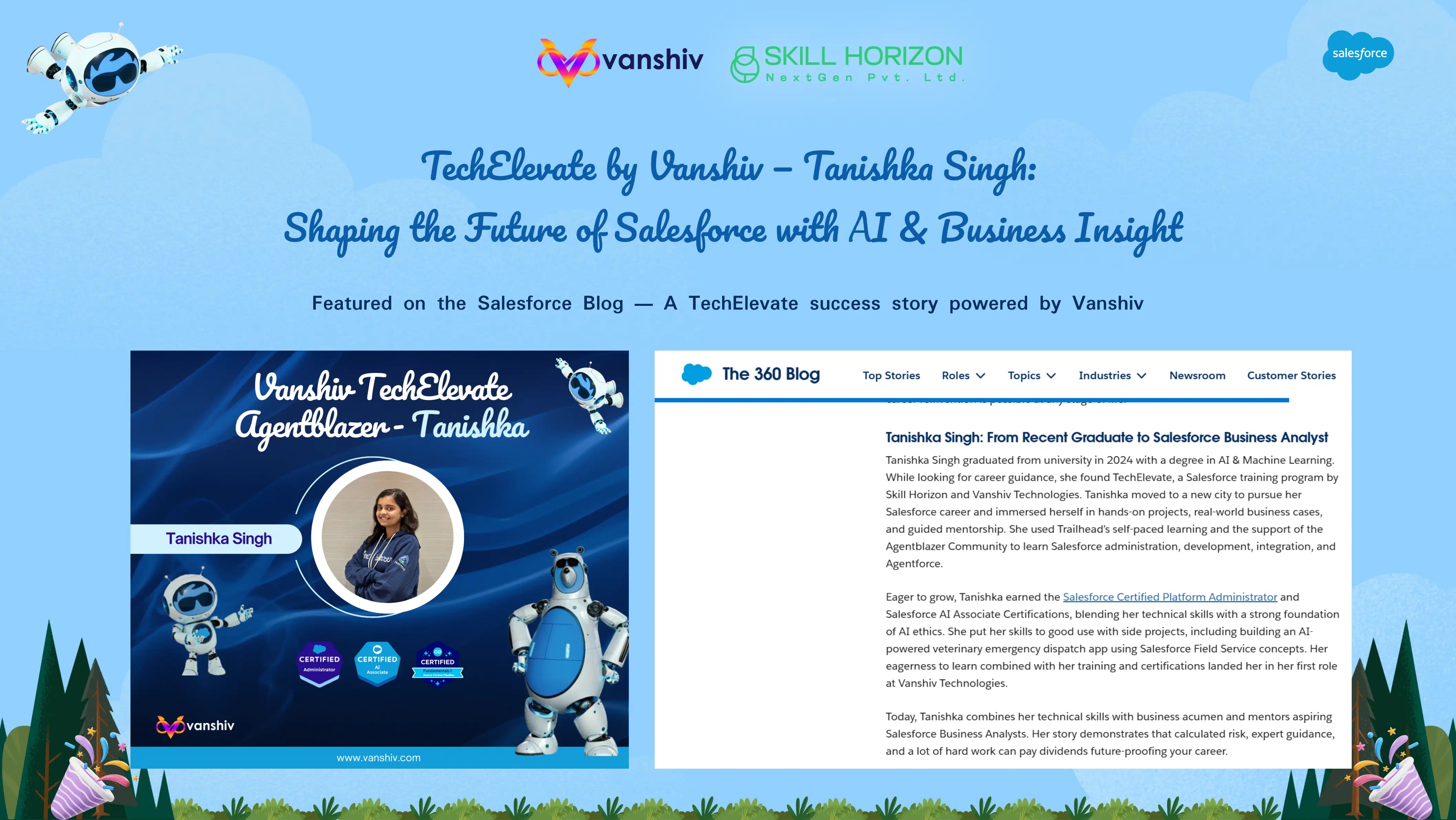 Tanishka Singh featured on Salesforce Global Blog